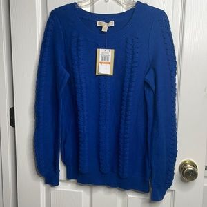 Michael Kors twilight blue sweater, size small
